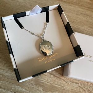 Kate Spade - N initial locket necklace